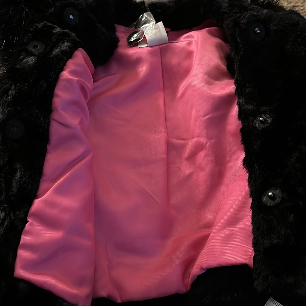 Neiman Marcus for Target Skaist Taylor Faux‎ Fur Vest 00294322 NWT Black XS - Picture 16 of 16